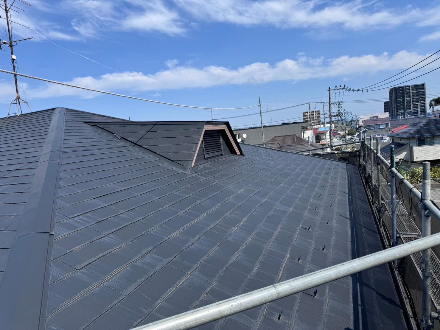 施工前のスレート屋根