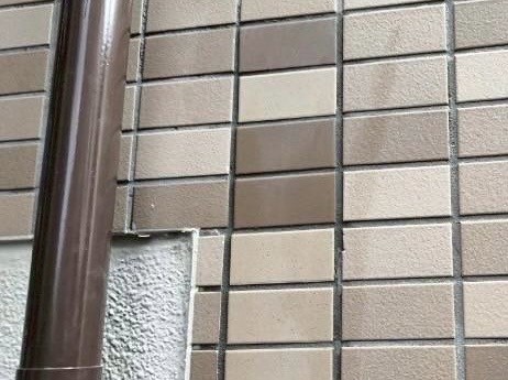 施工後の外壁タイル
