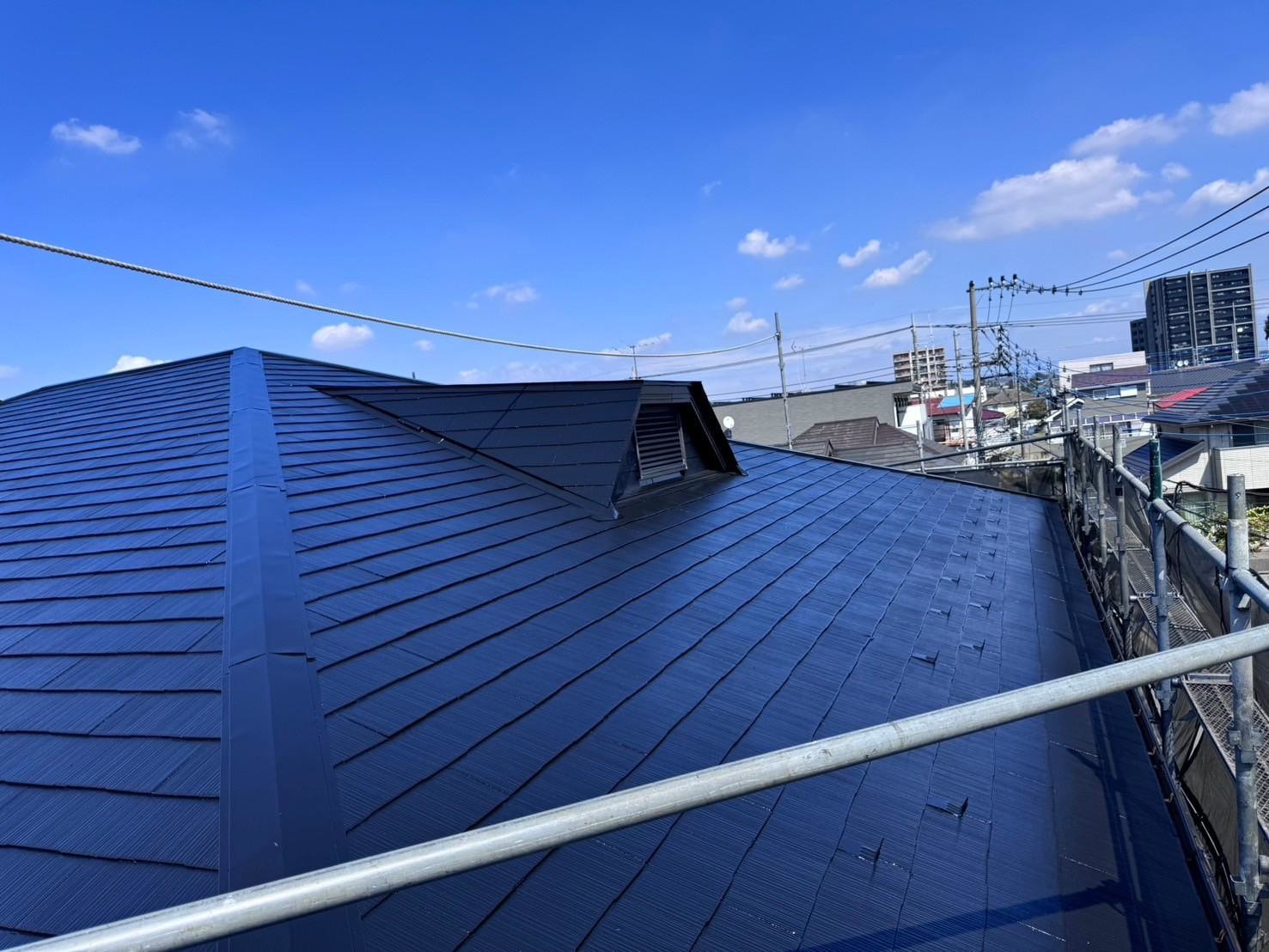 施工後のスレート屋根
